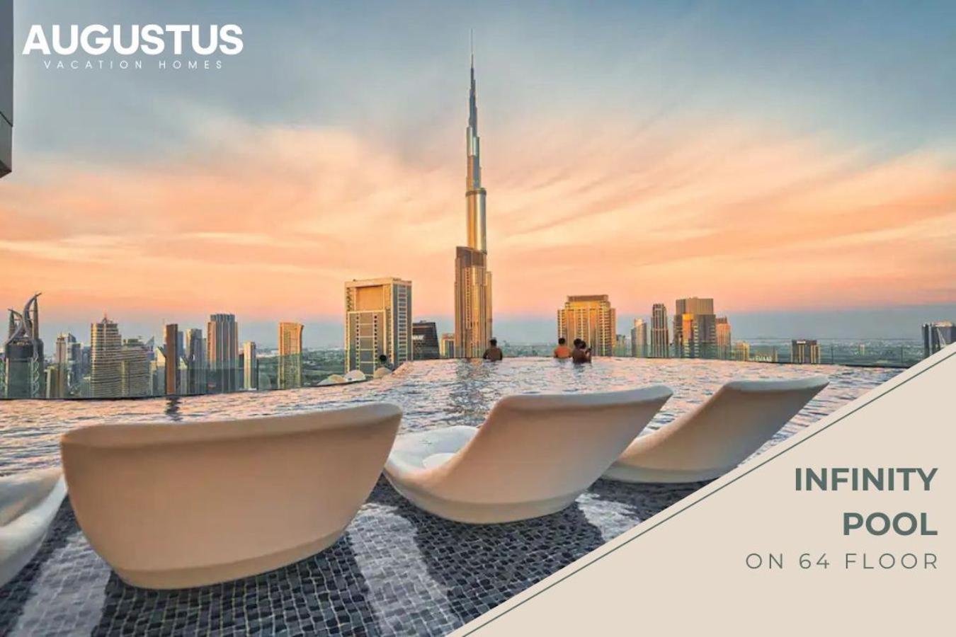 2bd Paramount Midtown - 6 Guests - Burj Views 64th Floor Infinity Pool, King Bed Apartment *