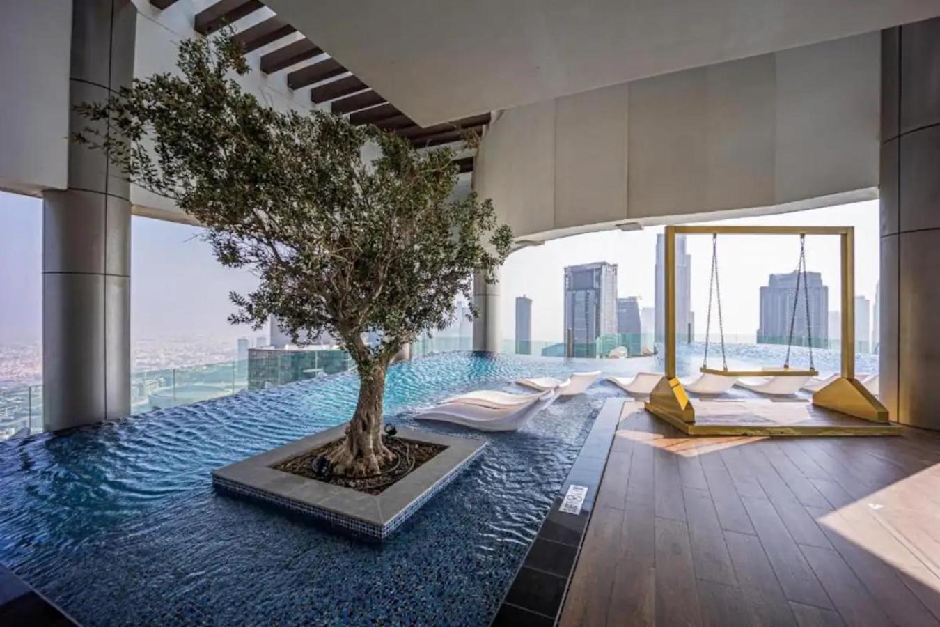 2bd Paramount Midtown - 6 Guests - Burj Views 64th Floor Infinity Pool, King Bed